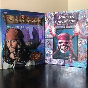 Pirates of the Caribbean Disney Visual Guide/Dead Man's Chest- 2 Hardcover Books